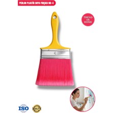 Oskar Fırça No: 4 Perlon Plastik Boya Fırçası – Iz Bırakmayan Sentetik Kıl, Pürüzsüz Sürüm, Uzun Ömürlü