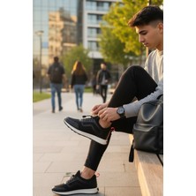 Enoch Erkek Günlük Spor Ayakkabı Klasik Dalga Şeritli Sneaker Rahat Kalıp Yürüyüş Modeli