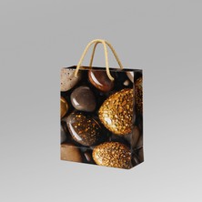 Karton Çanta Körüklü Çakıl Taşları (14X20X8 Cm) - 10 Adet