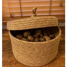 Mmsg Home Decor Kapaklı Sepet