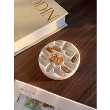 Elmessa Vernikli Dekoratif Takı Tabağı,yüzüklük,küpelik,takı Ürğn Çekim Tabağı