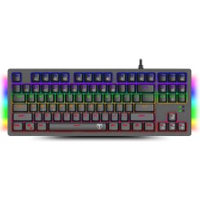T-Dagger Balı, T-TGK311, USB Kablolu, Türkçe Q,  Rainbow Rgb, Mechanical, Blue Switch, Gaming Klavye (Powered By Redragon)