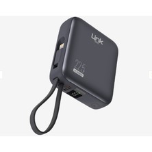 LinkTech PD22 Premium Hızlı Şarj 22.5W Dahili Kablolu 10.000 Mah Powerbank