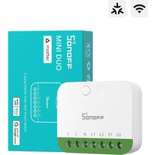 Sonoff Mini-2gs Duo Matter 2 Kanallı Akıllı Röle
