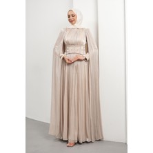 İmaj Butik Taş Beli Taşlı Pelerinli Piliseli Abiye