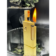 Nikaş Özel Kutusunda Koleksiyonluk Altın Renk Hediyelik Çelik Benzinli Çakmak - Premium Seri, Hediyelik