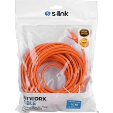SHC4200 S-Link SL-CAT610TR, Cat6, Patch, 10MT, Kablo (Turuncu)
