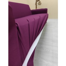 Mikro Lastikli Kaymaz Elastik Koruyucu Kolsuz Koltuk Örtüsü - Fuşya - 3'lü Set (1 Parça)
