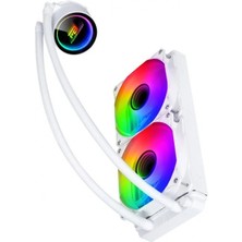 SHC4200 Powerboost PB-LCS-PI240-W (Beyaz) Deep 240W Argb Fanlı 240MM (LGA1700/AM4/AM5) Uyumlu Sıvı Soğutma