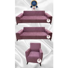 Baby Face Lastikli Koruyucu Giydirme Koltuk Örtüsü - Gülkurusu - 3+3+1 (3 Parça Set)