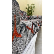 Baskı Desenli Elastik Esnek Kadife Koruyucu Kolsuz Koltuk Örtüsü - Bk-13 - 3+2 (2 Parça Set)