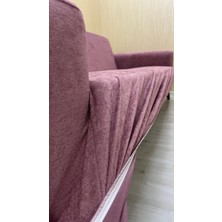 Baby Face Lastikli Koruyucu Kolsuz Koltuk Örtüsü - Gülkurusu - 3+2+1+1 (4 Parça Set)