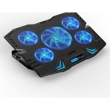 SHC4200 Dexim DNA003, 5AD Fan, 10&amp;quot;-17&amp;quot; Notebook Soğutucu, 5 Kademeli Stand, 5 Farklı Prog