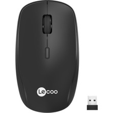 SHC4200 Lecoo WS203 Kablosuz 2400DPI+4 Tuşlu Siyah Mouse