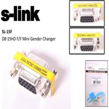 SHC4200 S-Link SL-15F 15 Pin (F/f) VGA Metal Çevirici