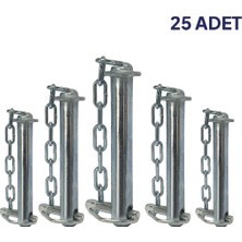 ADJ Trade Q25MM  - 130MM Zincirli Orta Kol Pimi 25 Adet