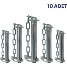 ADJ Trade Q22MM  - 150MM Zincirli Orta Kol Pimi 10 Adet