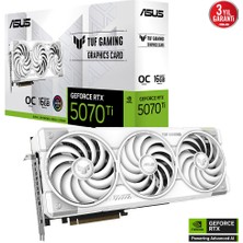 SHC4200 TUF-RTX5070TI-O16G-WHITE-GAMING, 16GB, 256BIT, Gddr7, 2xhdmi, 3xdp Ekran Kartı