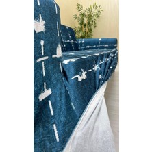 Baskı Desenli Elastik Esnek Kadife Koruyucu Kolsuz Koltuk Örtüsü - Bk-20 - 3+3+1 (3 Parça Set)