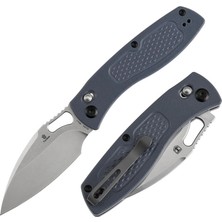 Tenable Heron | Crossbar Lock | Elmas Desenli Gri G10 Sap | Nitro V Çelik Çakı | B2124V6