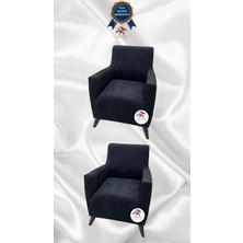 Baby Face Lastikli Koruyucu Giydirme Koltuk Örtüsü - Antrasit - 1+1 (2 Parça Set)