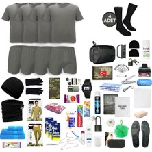 Askerimalzeme.com 4'lü Kışlık Her Şey Dahil Denizci Karacı Bedelli Asker Seti