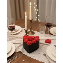 Helvacıoğlu Çikolata Sevgililer Günü, Anneler Günü Için Hediyelik  Çiçekli Kalp Kutu