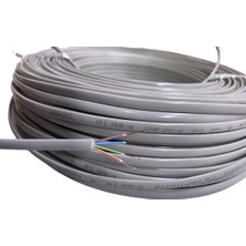 Tayfun 100 Metre 4 Uçlu Telefon Kablosu Köken Kablo- 4 Canlı Uç
