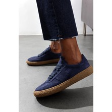 5in1Canpolat Lacivert Süet Sneaker 25412