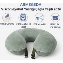 Yeni Armegeda Boyun Destekli Visco Seyahat Yastığı 2026 Çağla Yeşili