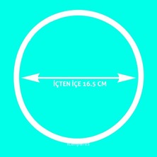 Akat Taç Ile Uyumlu Düdüklü Tencere Kapak Contası 16.5 cm Beyaz