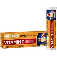 Nutraxin Vitamin C-D-Zinc 15 Efervesan Tablet