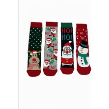 Bemp 4’lü Unisex 36-40 Numara Yılbaşı Çorapları