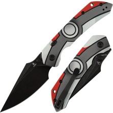 Tenable Fenrir | Üstten Kilitli | Cep Canavarı Esintili Desenli Yeşim G10 Sap | Siyahlaştırılmış D2 Çelik Çakı | B1034H16