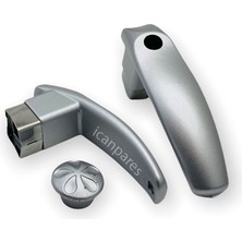 Akat Çaydanlık Ile Uyumlu Kulp Demlik Kulp Seti Kulp ve Kapak Tutacak Seti Gri