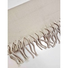 La Florine Puffy Yumuşak Dokulu Soft Atkı Omuz Şalı Bej