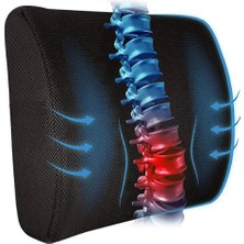 Ortopedik Sırt Bel Minderi Ofis Sandalye Oturma Minderi Bel Destek Yastığı Sırt Minderi Sandalye Min