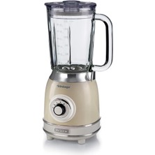 Cam Blender Bej 0583/03-1,5 Litre Kapasiteli Cam Sürahi, 4 Hız Kademesi, Pulse Özelliği ve Buz Kırma