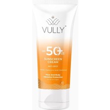 Vully Leke Karşıtı Aydınlatıcı ve Nemlendirici Yüksek Koruyucu Spf+50 Yüz ve Vücut Güneş Kremi 50 ml