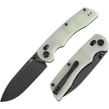 Tenable Kryo | Çapraz Kilitli | Jade G10 Sap | Siyahlaştırılmış 14C28N Çelik Çakı | T1001V4