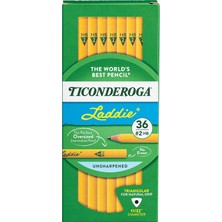 (Withouteraser) - Dixon Ticonderoga Company DIX13044 Laddie Tri Write 36CT Intermediate Pencils With