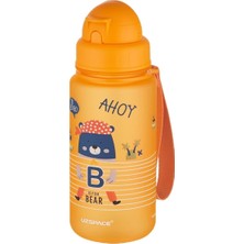 Vento Store Uzspace Figürlü 400 ml Pipetli Tritan Çocuk Su Matarası