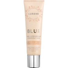 Vento Store Lumene Blur 16H Longwear Foundation SPF15 16 Saat Kalıcı Fondöten SPF15 Fresh Apricot