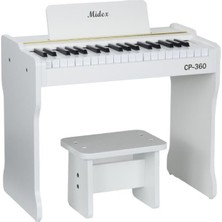 CP-360WH Ahşap Çocuk Piyanosu Pilli 37 Tuşlu Gerçek Piyano Tuşları