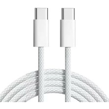 Vento Store Eıma iPhone 15/16 Type-C Pd, Örgülü Hızlı Şarj Kablosu 1m