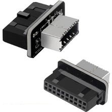 Alfais 5209 Type-E To USB 3.0 19 Pın Anakart Dişi Erkek Çevirici Dönüştürücü Adaptör