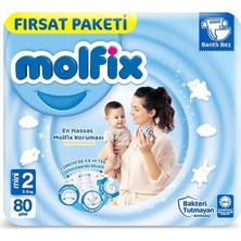 Molfix Bebek Bezi 2 Beden Mini Fırsat Paketi 3-6 kg 80 Adet