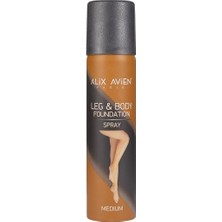 Vento Store Bacak Fondöteni Medium Vücut Makyajı Bronzlaştırıcı Etki Sprey - Leg & Body Foundation Spray 75ML