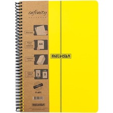 Infinity Primary Serisi, A4, 6 Konulu (3 Kareli, 3 Çizgili) 180 Yaprak Pp Kapaklı Spiralli Defter, S