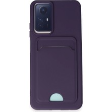 Magicool Xiaomi Redmi Note 11S Kılıf Kelvin Kartvizitli Silikon - Derin Mor